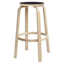 Artek 64 Barhocker Gestell klar lackiert 75cm| Barhocker