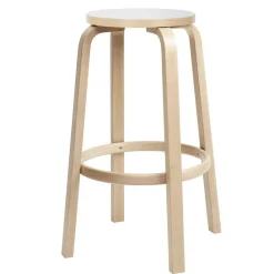 Artek 64 Barhocker Gestell klar lackiert 75cm| Barhocker