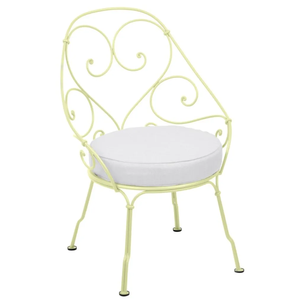 Stühle|Gartenstühle^Fermob 1900 Cabriolet Gartenstuhl mit Sitzkissen