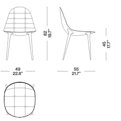 Stühle^Cassina 245 Caprice Stuhl Leder