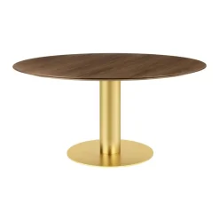 Esstische^Gubi 2.0 Dining Table Gestell Messing Ø150cm