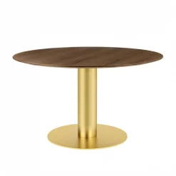 Tische^Gubi 2.0 Dining Table Gestell Messing Ø130cm