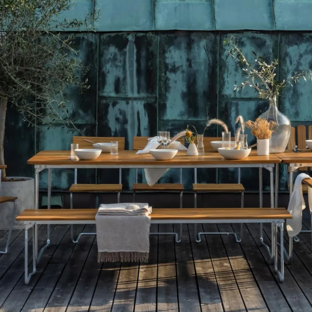 Grythyttan 9 Gartenbank klappbar 170x40cm Teak| Gartenbänke