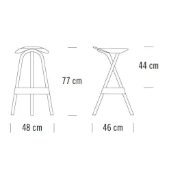 Thonet 404 H Barhocker| Barhocker