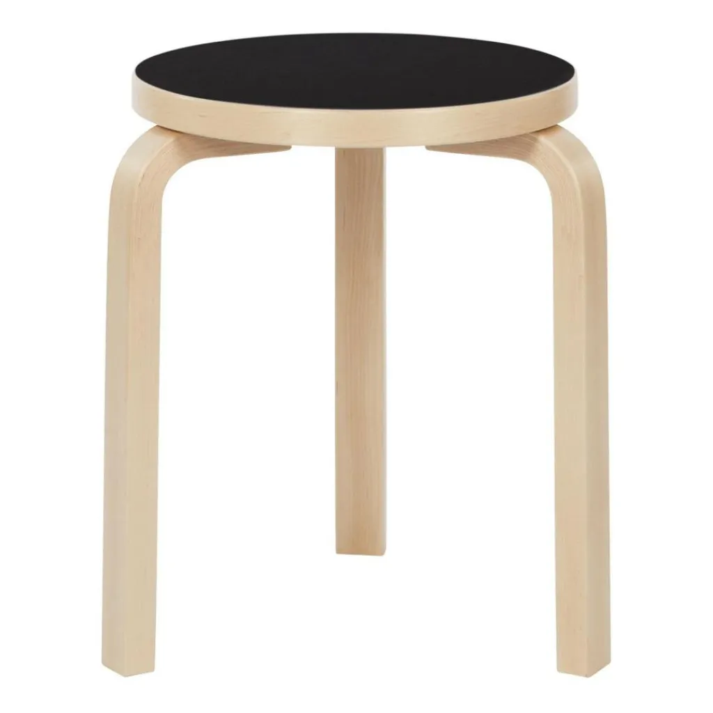 Artek 60 Hocker Gestell klar lackiert| Hocker