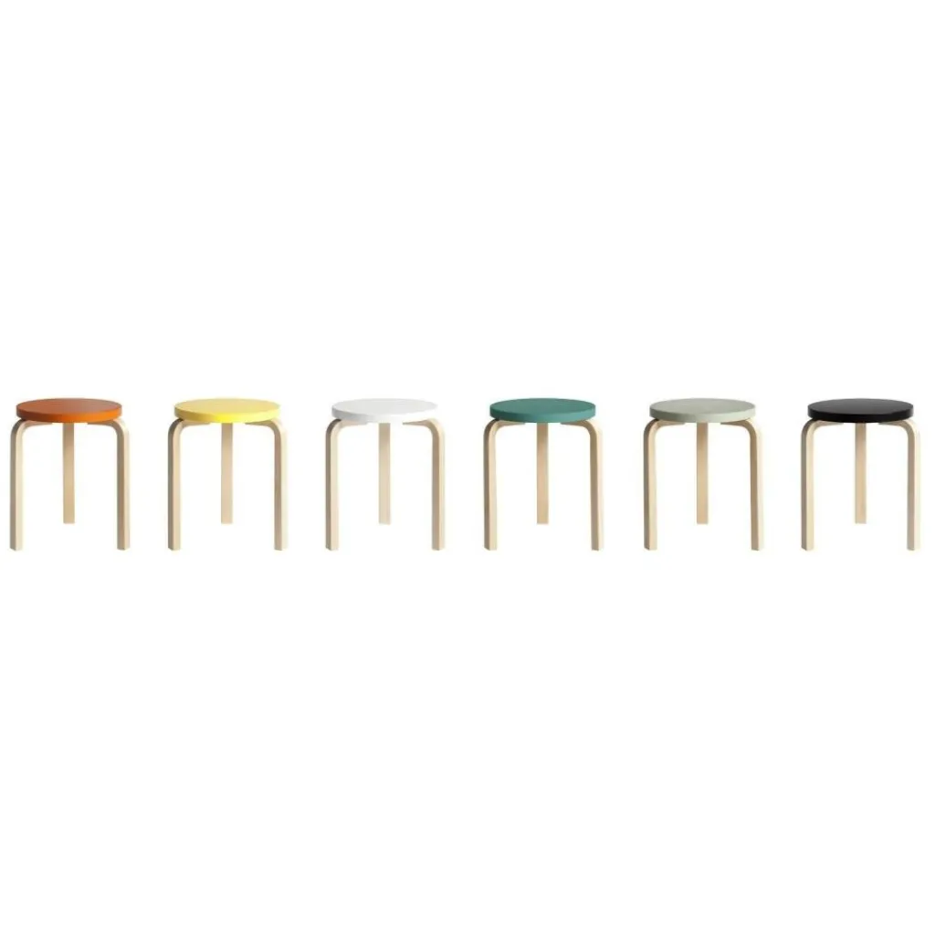 Artek 60 Hocker Gestell klar lackiert| Hocker