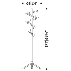 Garderoben^Artek 160 Kleiderständer