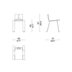 Stühle^Cassina 517 Ombra Tokyo Stuhl