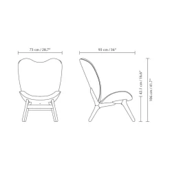 Umage A Conversation Piece Sessel Hoch Eiche dunkel| Sessel