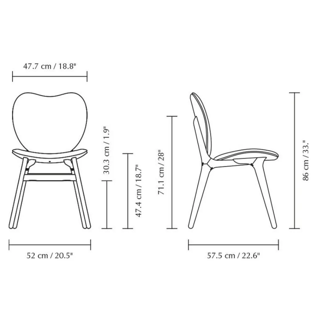 Umage A Conversation Piece Stuhl Gestell Eiche dunkel| Stühle