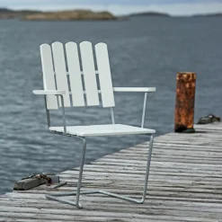 Stühle^Grythyttan A2 Gartenarmlehnstuhl Eiche