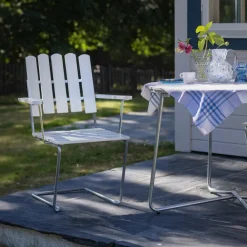 Stühle^Grythyttan A2 Gartenarmlehnstuhl Eiche