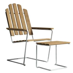 Grythyttan A3 Liegestuhl Teak| Gartenliegen