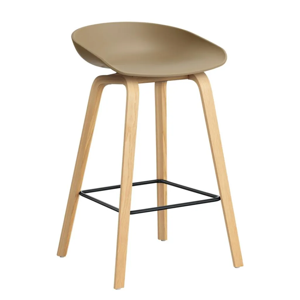 Barhocker^HAY AAS 32 2.0 Barhocker niedrig Eiche lackiert
