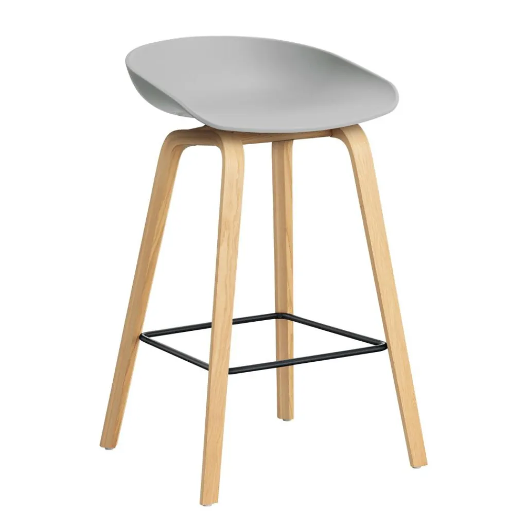 Barhocker^HAY AAS 32 2.0 Barhocker niedrig Eiche lackiert