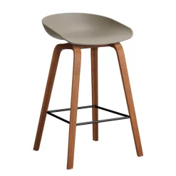 Barhocker^HAY AAS 32 2.0 Barhocker niedrig Walnuss lackiert