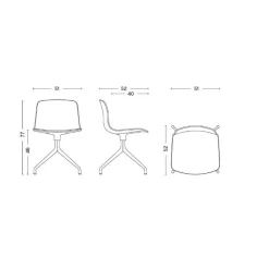 HAY About a Chair AAC 10 2.0 Drehstuhl Gestell schwarz| Bürostühle