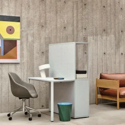 HAY About a Chair AAC 155 Bürostuhl Stoff Gestell poliert| Bürostühle