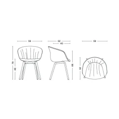 Stühle^HAY About a Chair AAC 23 Soft Armlehnstuhl