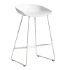 Barhocker^HAY About a Stool AAS 38 2.0 Barhocker niedrig Gestell weiß