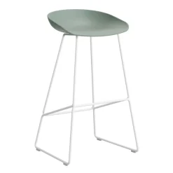 Barhocker^HAY About a Stool AAS 38 2.0 Barhocker hoch Gestell weiß