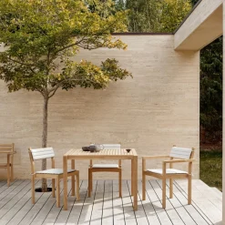 Gartentische^Carl Hansen AH902 Gartenesstisch 100x98.5cm