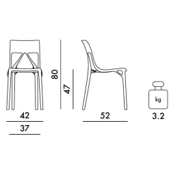 Stühle^Kartell A.I. Lite Stuhl