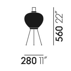 Vitra Akari 3A Tischleuchte| Stehleuchten