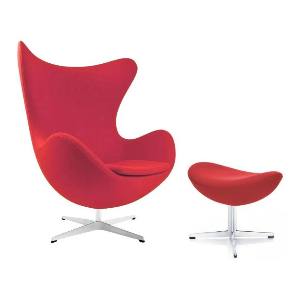 Fritz Hansen Aktion Egg Chair/Das Ei™ Sessel + Hocker Stoff| Sessel