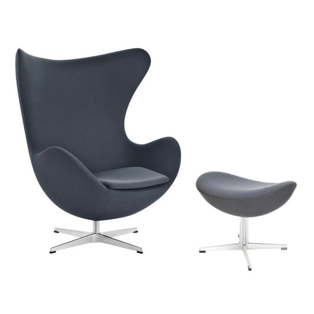 Fritz Hansen Aktion Egg Chair/Das Ei™ Sessel + Hocker Stoff| Sessel