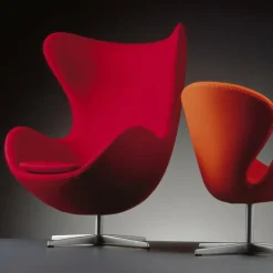 Fritz Hansen Aktion Egg Chair/Das Ei™ Sessel + Hocker Stoff| Sessel