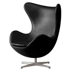 Sessel^Fritz Hansen Aktion Egg Chair/Das Ei™ Sessel + Hocker Leder
