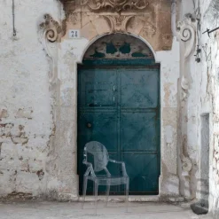 Stühle^Kartell Aktionsset Louis Ghost Armlehnstuhl + Fell