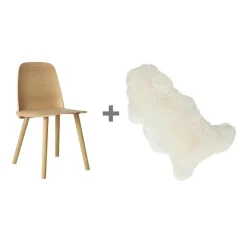 Muuto Aktionsset Nerd Stuhl + Fell| Stühle