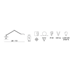 Schreibtischleuchten^Kartell Aledin Tec LED Schreibtischleuchte matt