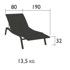 Fermob Alizé Sonnenliege| Gartenliegen