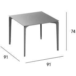 Fast AllSize Gartentisch 90x90cm| Gartentische