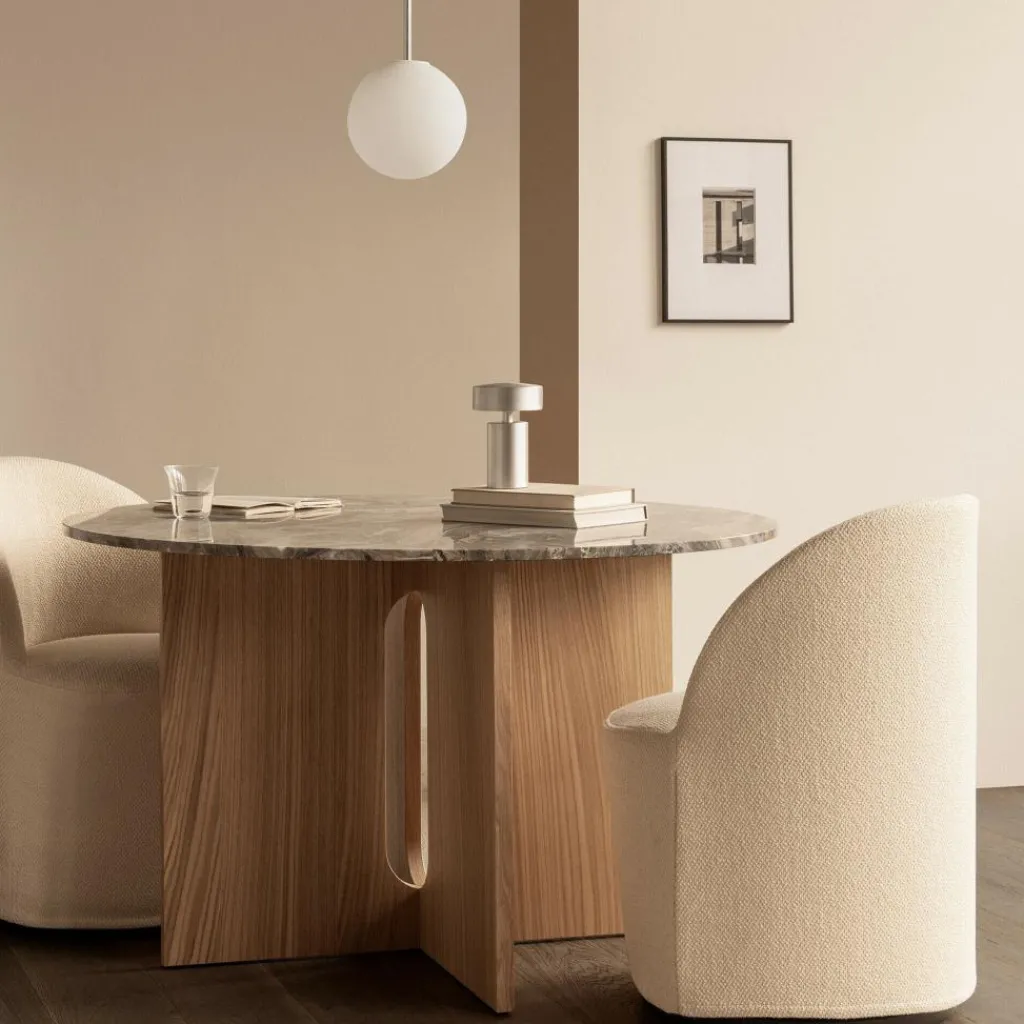 Audo Androgyne Esstisch Ø 120cm Marmor| Esstische