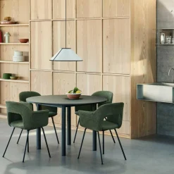 HAY Annex Esstisch Ø 120cm Gestell Aluminium| Esstische