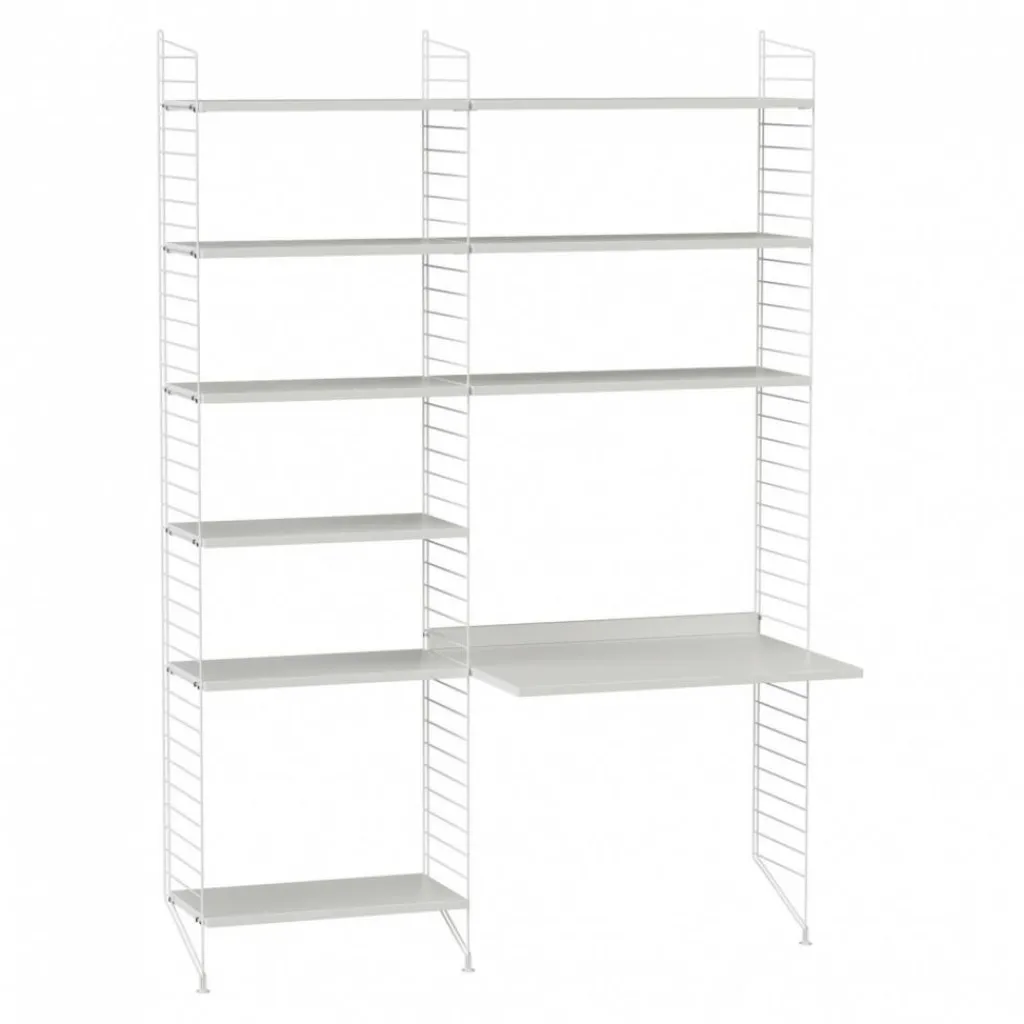 Regalsysteme^String Arbeitsplatzkombination 140x200x30cm