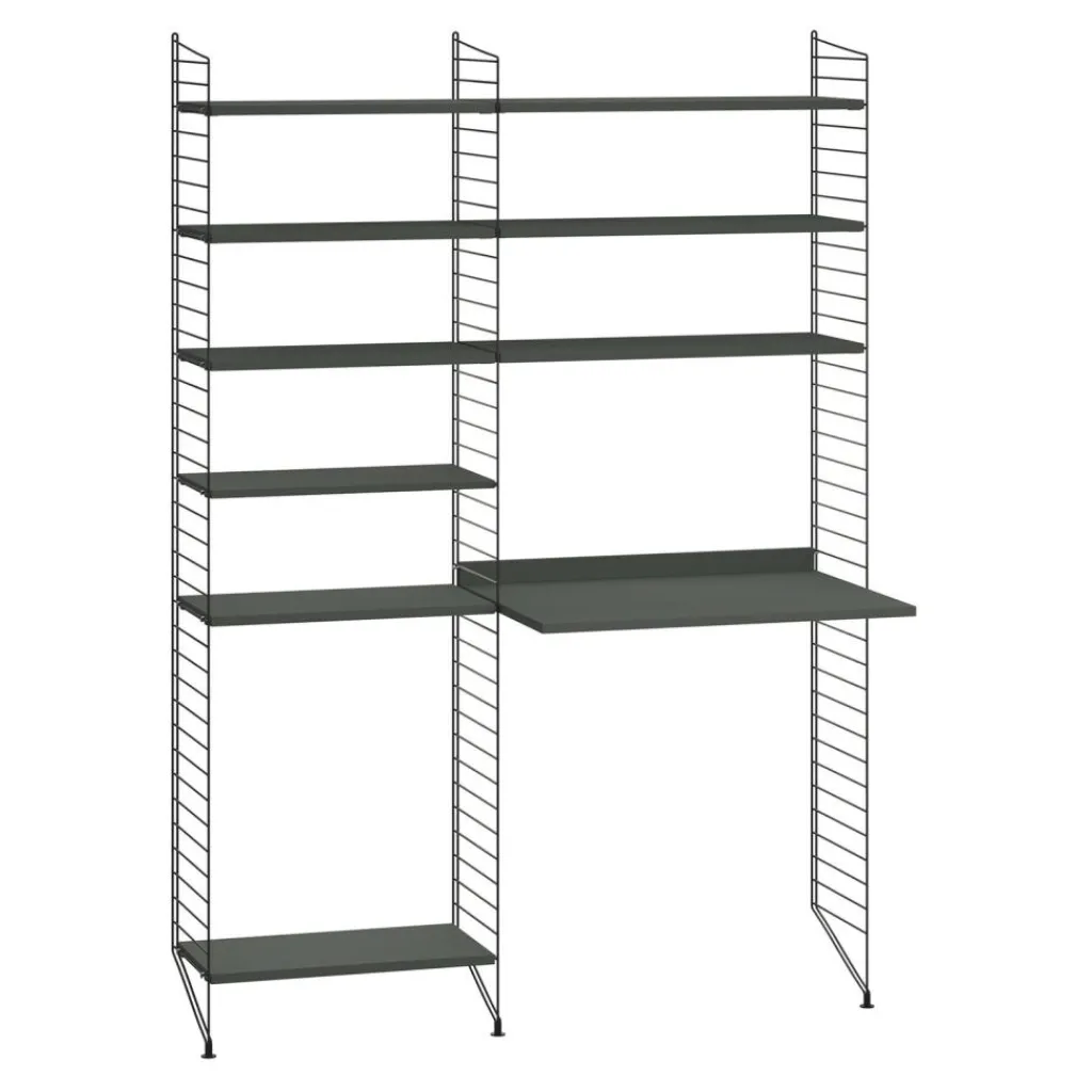 Regalsysteme^String Arbeitsplatzkombination 140x200x30cm