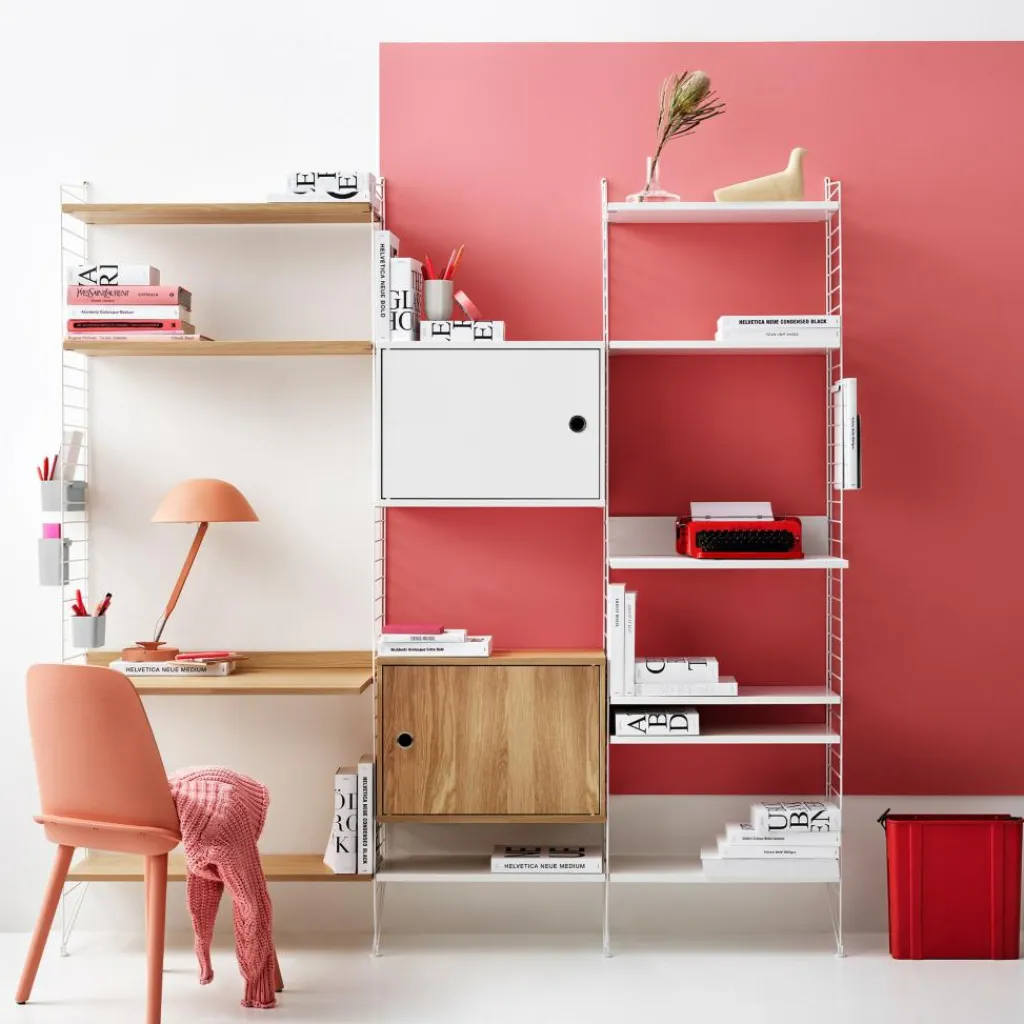 Regalsysteme^String Arbeitsplatzkombination 140x200x30cm