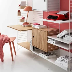 Regalsysteme^String Arbeitsplatzkombination 140x200x30cm