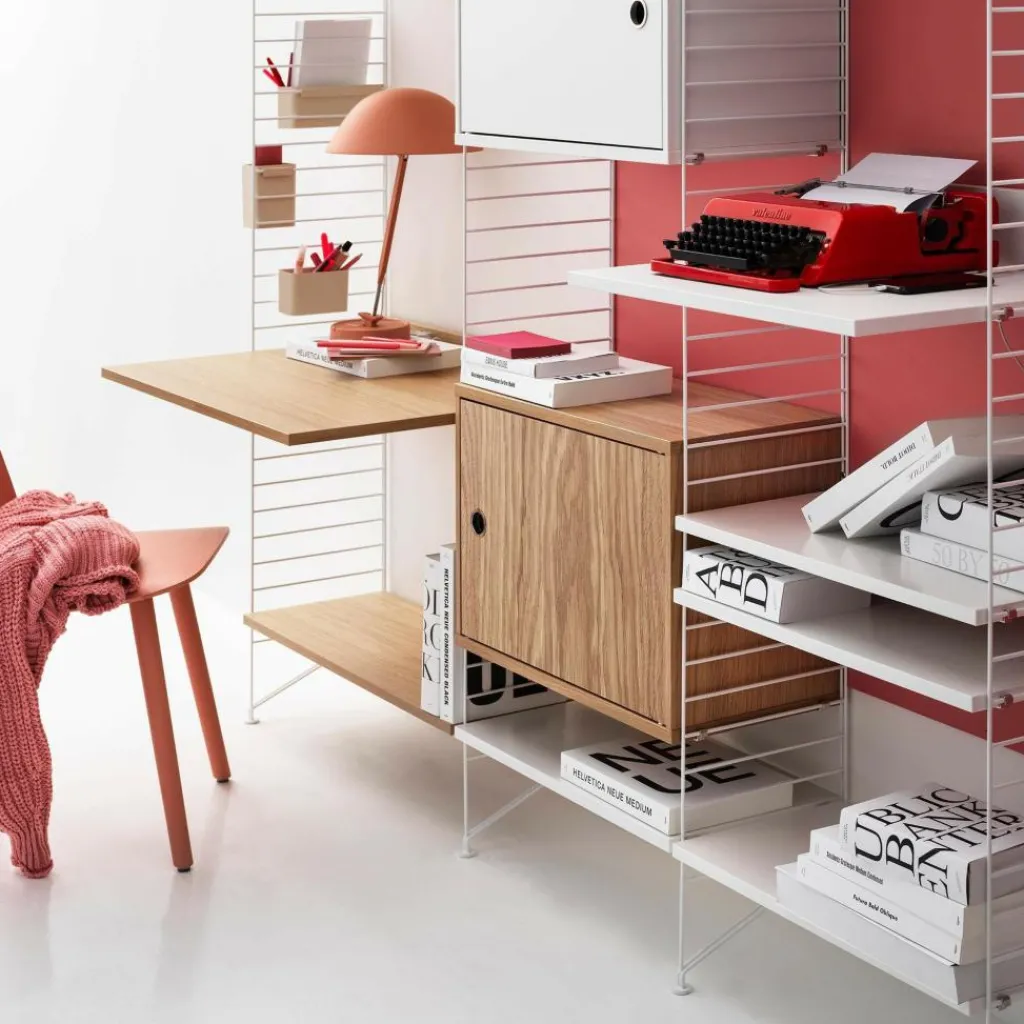 Regalsysteme^String Arbeitsplatzkombination 140x200x30cm