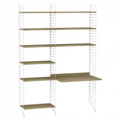 Regalsysteme^String Arbeitsplatzkombination 140x200x30cm