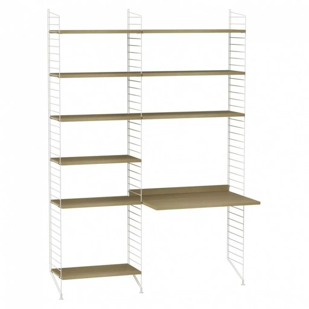 Regalsysteme^String Arbeitsplatzkombination 140x200x30cm