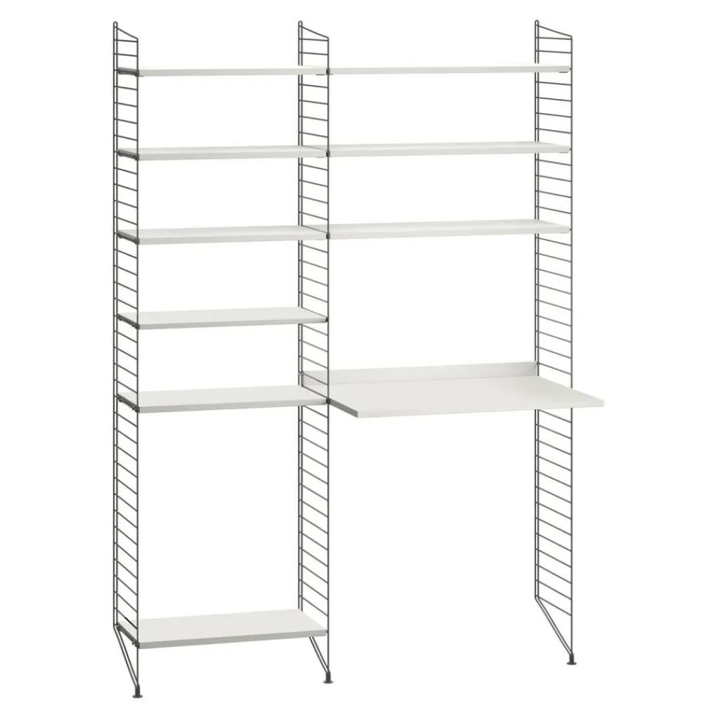 Regalsysteme^String Arbeitsplatzkombination 140x200x30cm