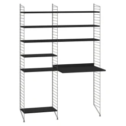Regalsysteme^String Arbeitsplatzkombination 140x200x30cm