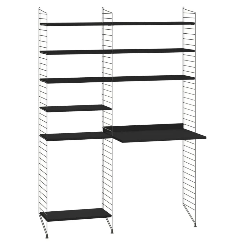 Regalsysteme^String Arbeitsplatzkombination 140x200x30cm