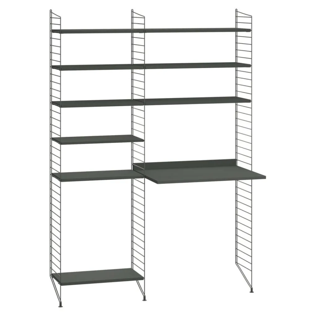 Regalsysteme^String Arbeitsplatzkombination 140x200x30cm